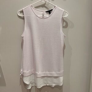 Elegant Light Purple Grey Sleeveless Top